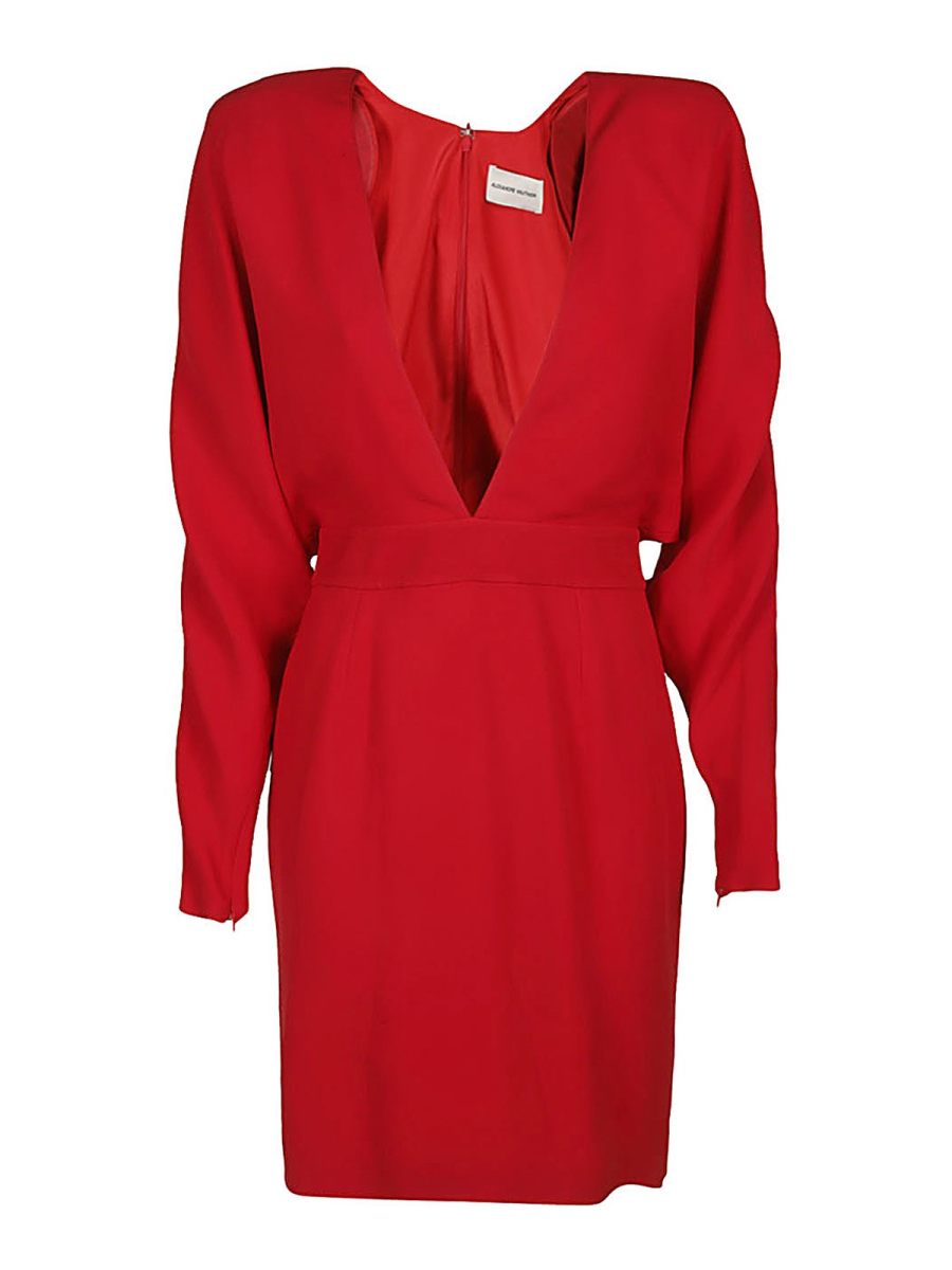 Alexandre Vauthier Robe Au Genou - Rouge