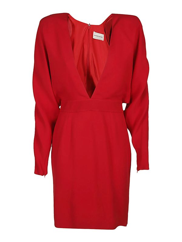 Alexandre Vauthier Robe Au Genou - Rouge