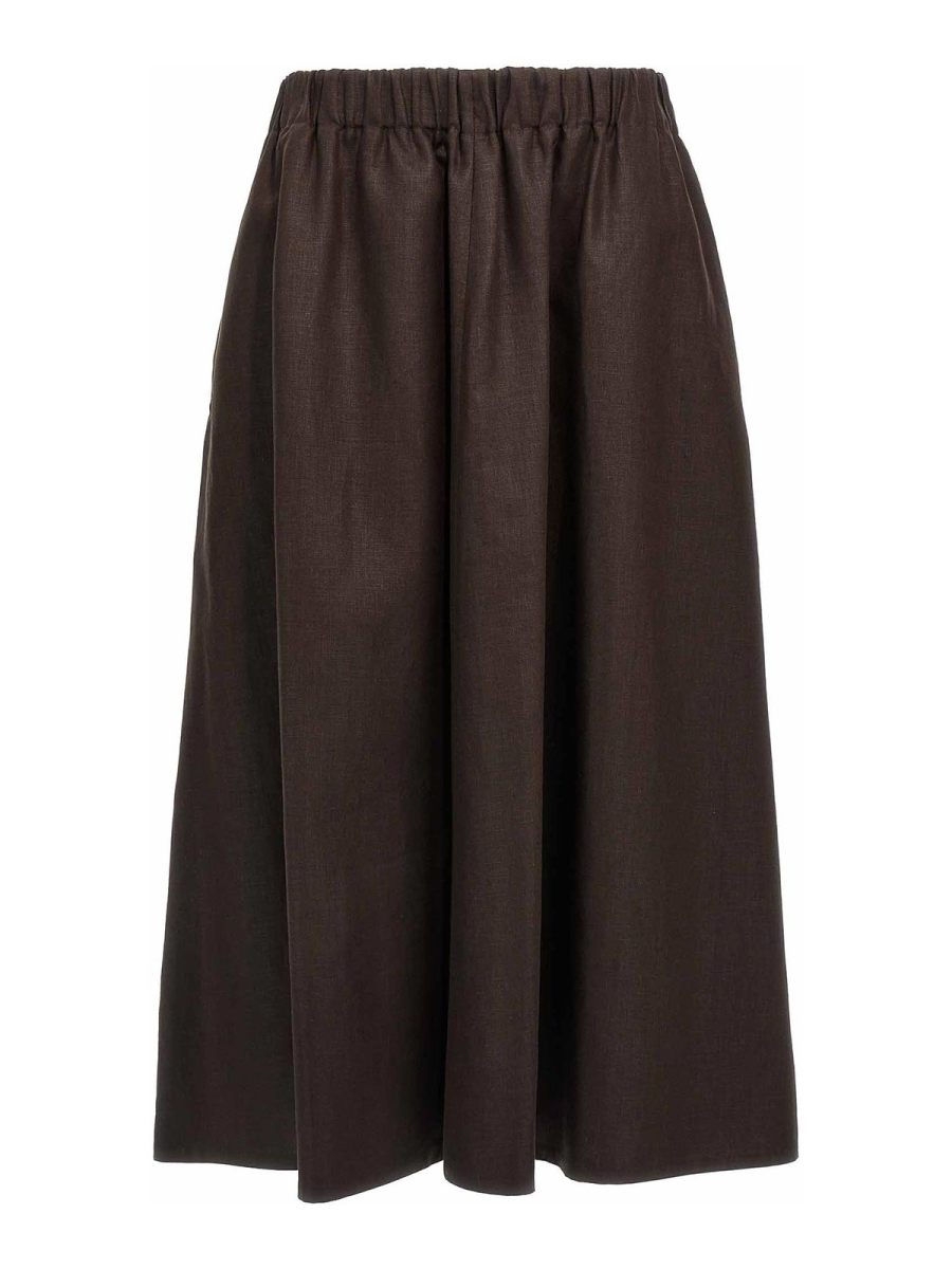 Brunello Cucinelli Jupe Midi - Marron