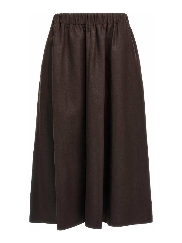 Brunello Cucinelli Jupe Midi - Marron