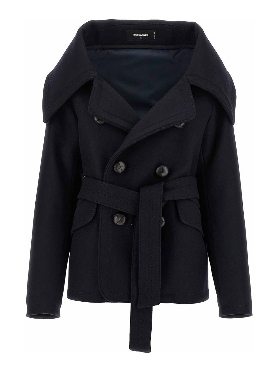 Dsquared2 Manteau Court - Bleu