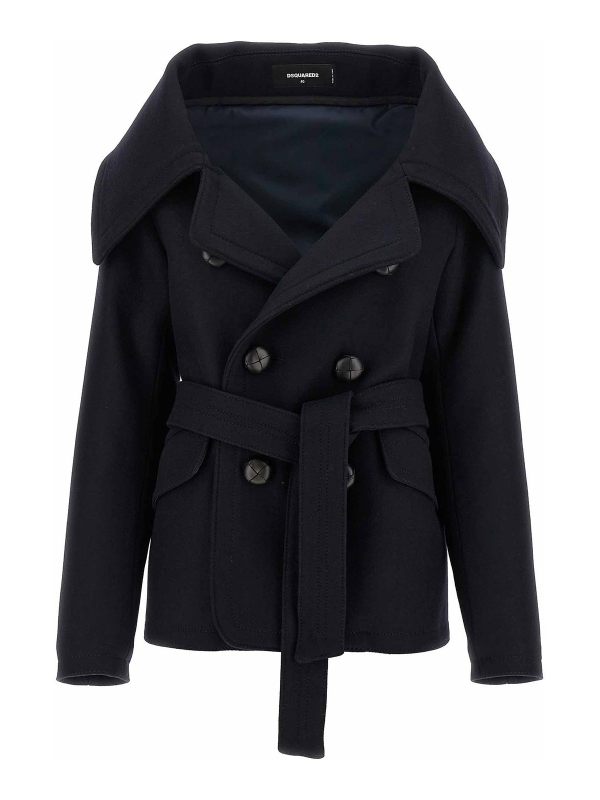 Dsquared2 Manteau Court - Bleu