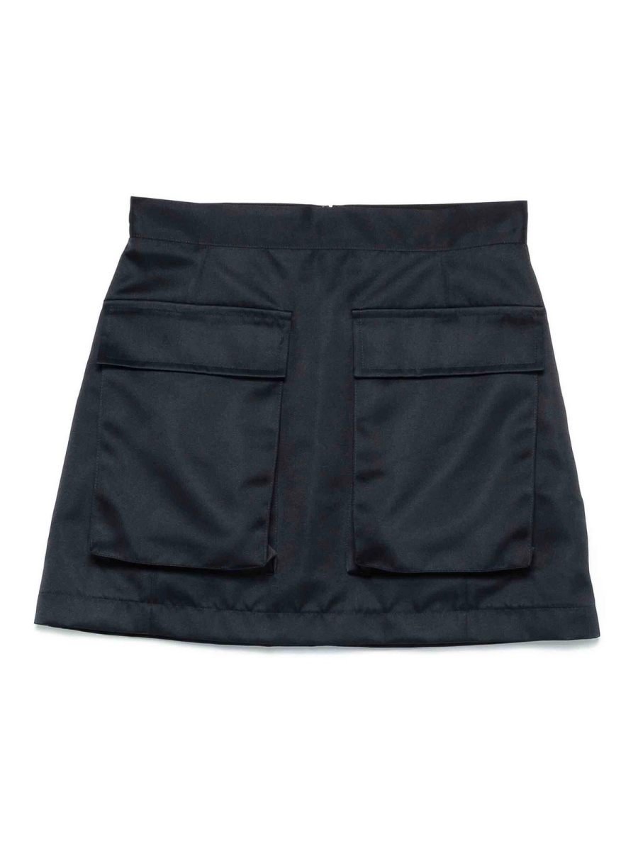 Plan C Jupe Midi - Bleu Foncé
