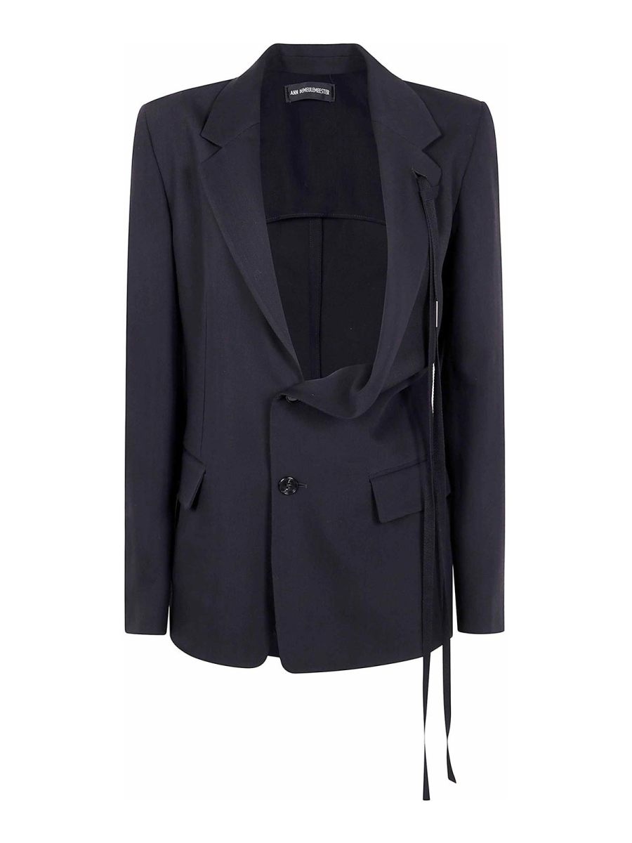 Ann Demeulemeester Veste Casual - Noir