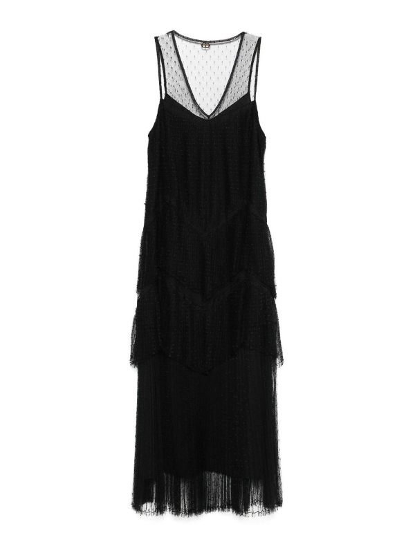 Twinset Robe Au Genou - Noir