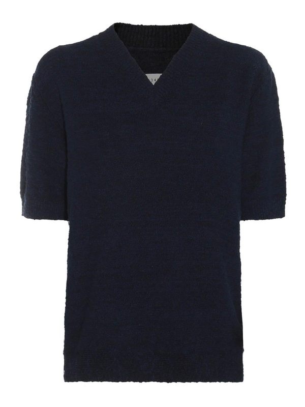 Maison Margiela Pull Col Rond - Bleu