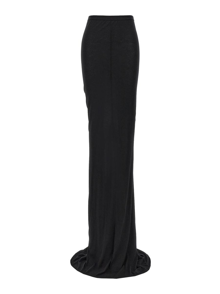 Rick Owens Jupe Midi - Noir