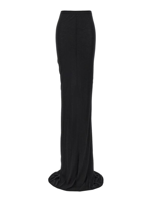 Rick Owens Jupe Midi - Noir