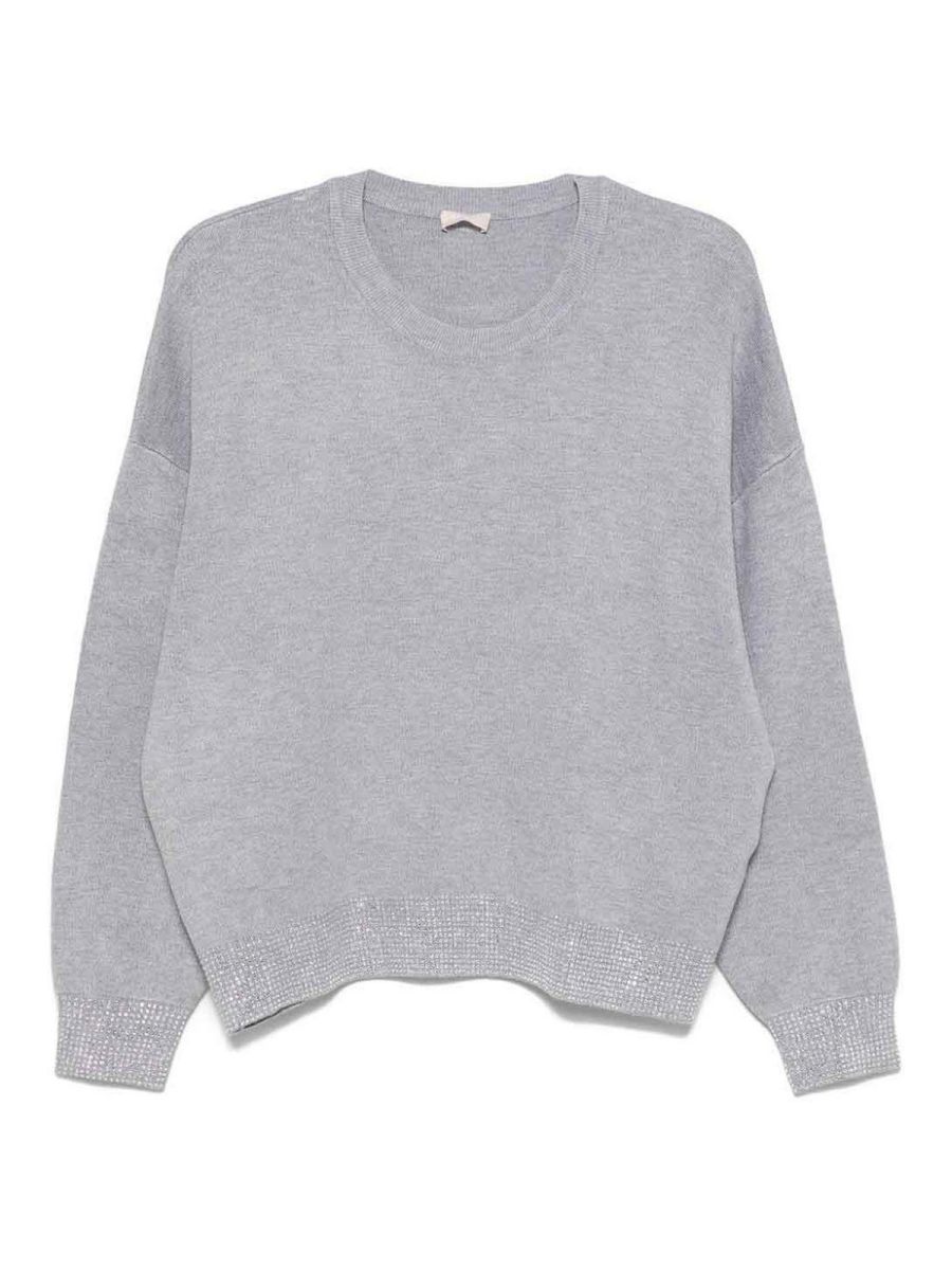 Liu Jo Pull Col Rond - Gris
