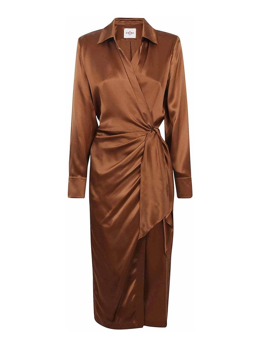 Crida Robe Au Genou - Marron