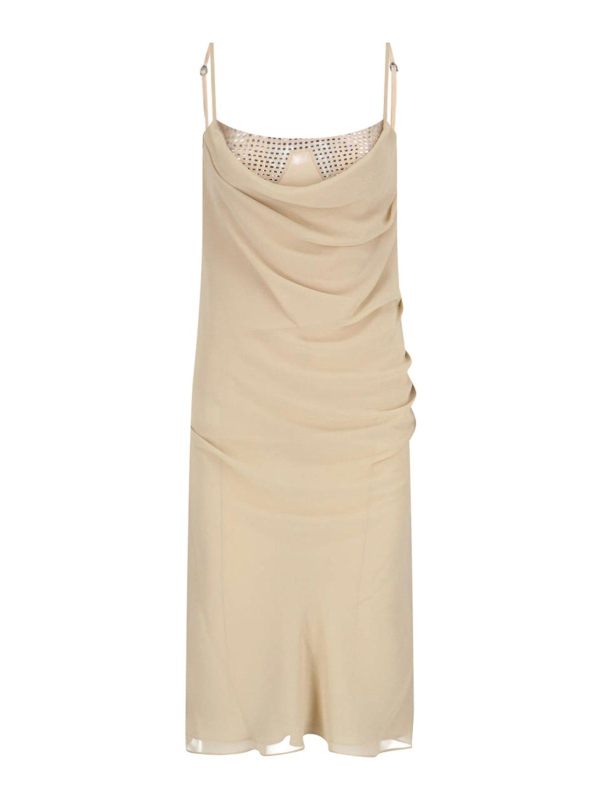The Attico Robe Au Genou - Beige
