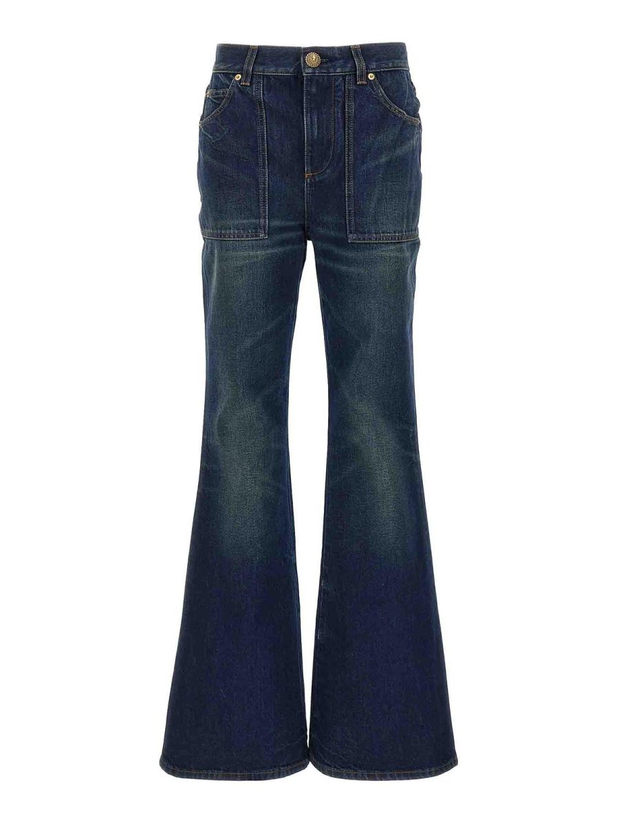 Balmain Jean Bootcut - Bleu