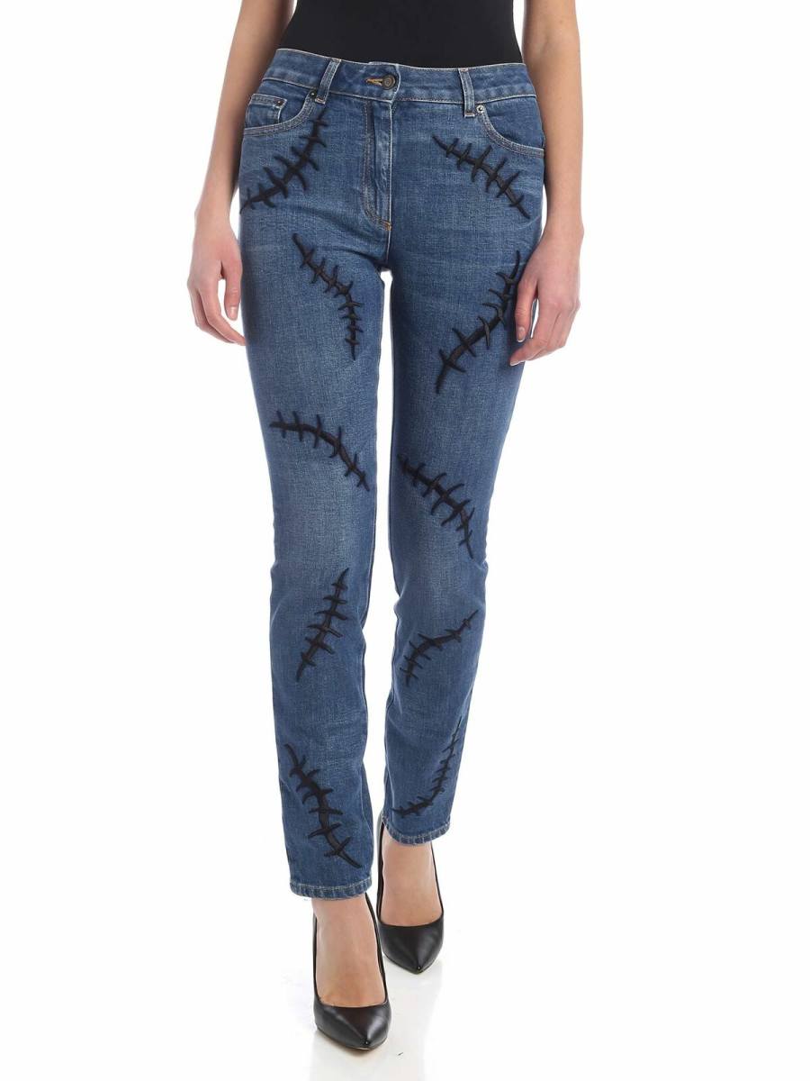 Moschino Jean Droit - Bleu