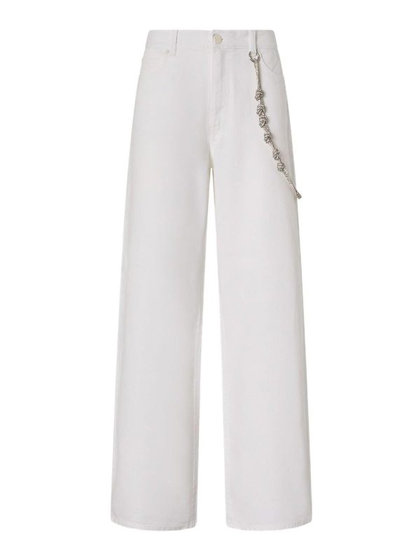 Pinko Jean Bootcut - Blanc