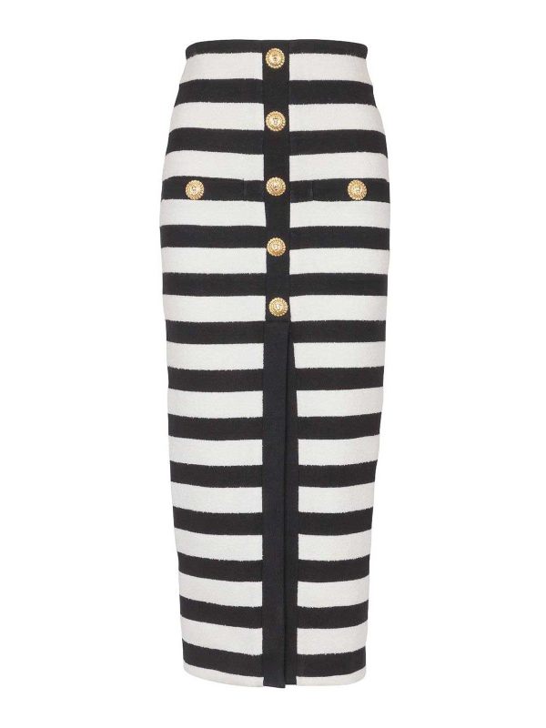 Balmain Jupe Longue - Noir