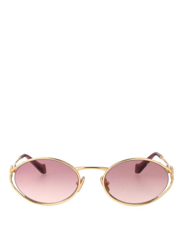 Miu Miu Lunettes De Soleil - Or
