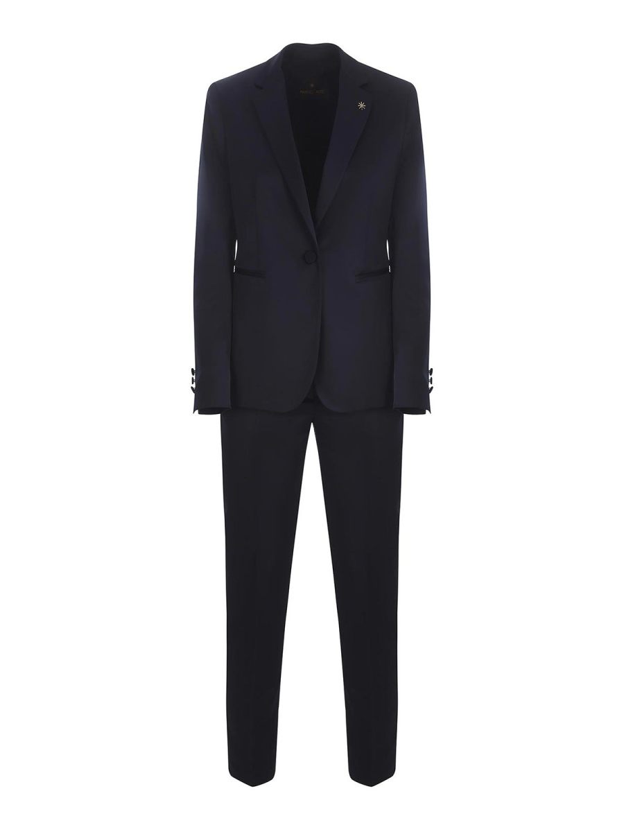 Manuel Ritz Robe Au Genou - Bleu