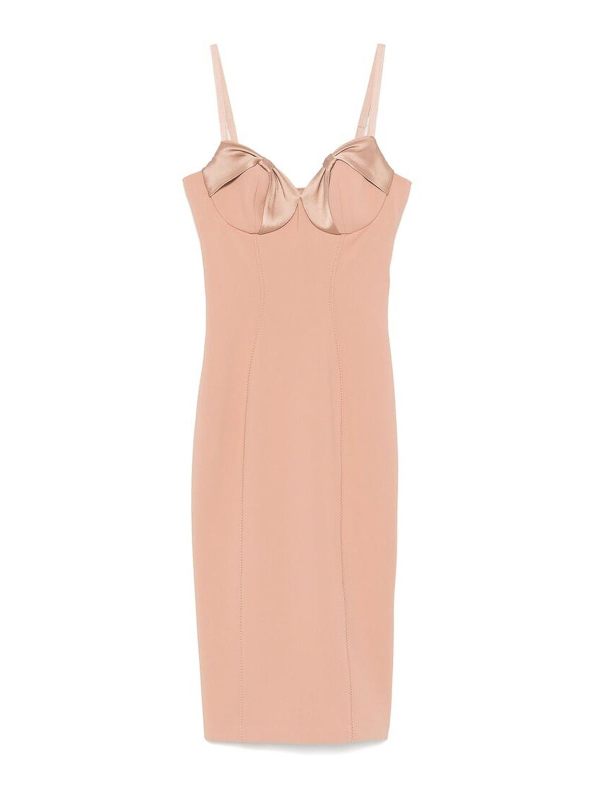 Elisabetta Franchi Robe Au Genou - Rose