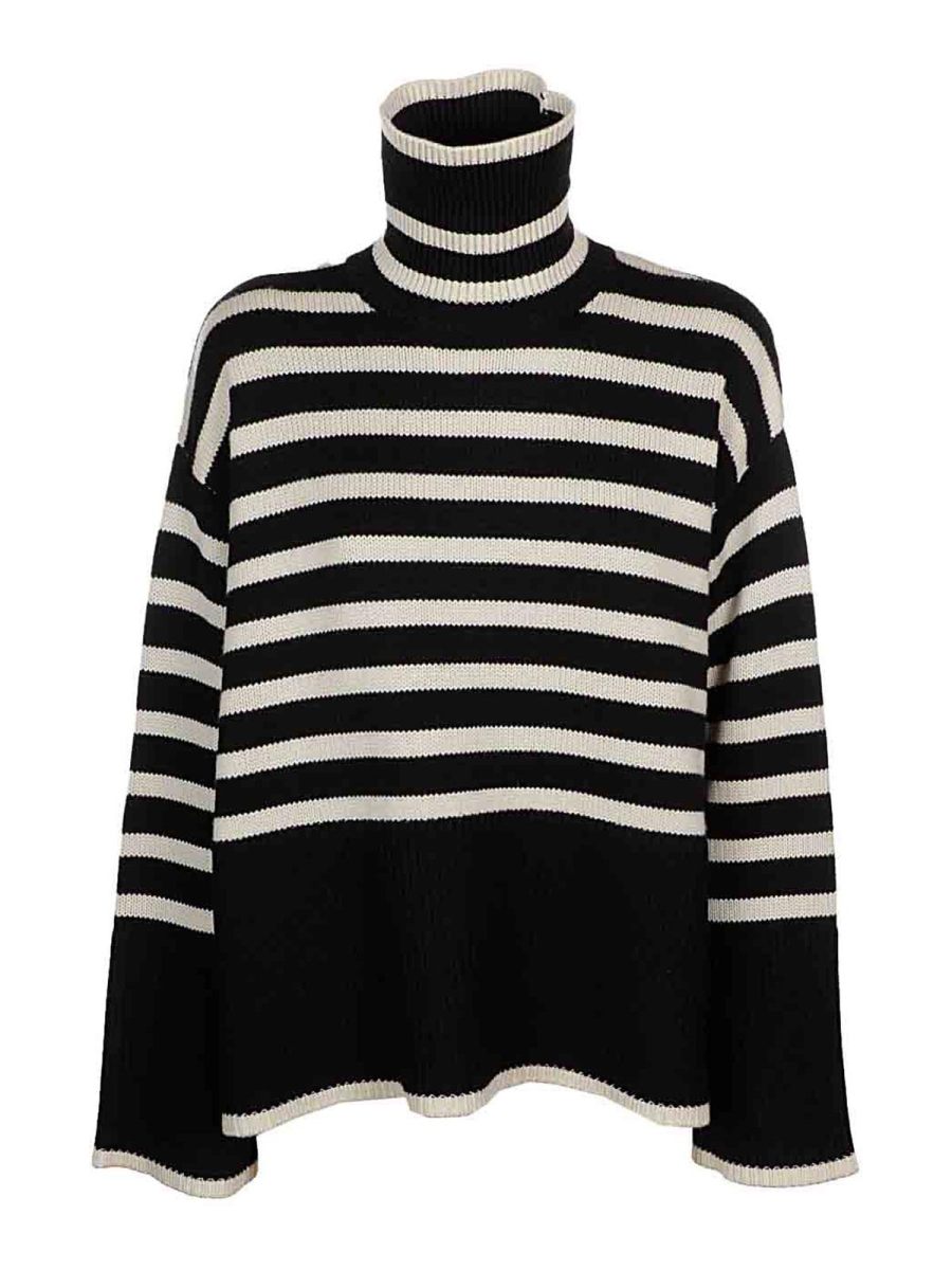 Toteme Pull Col Bateau - Noir