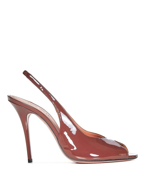 Amina Muaddi Chaussures À Talon - Marron