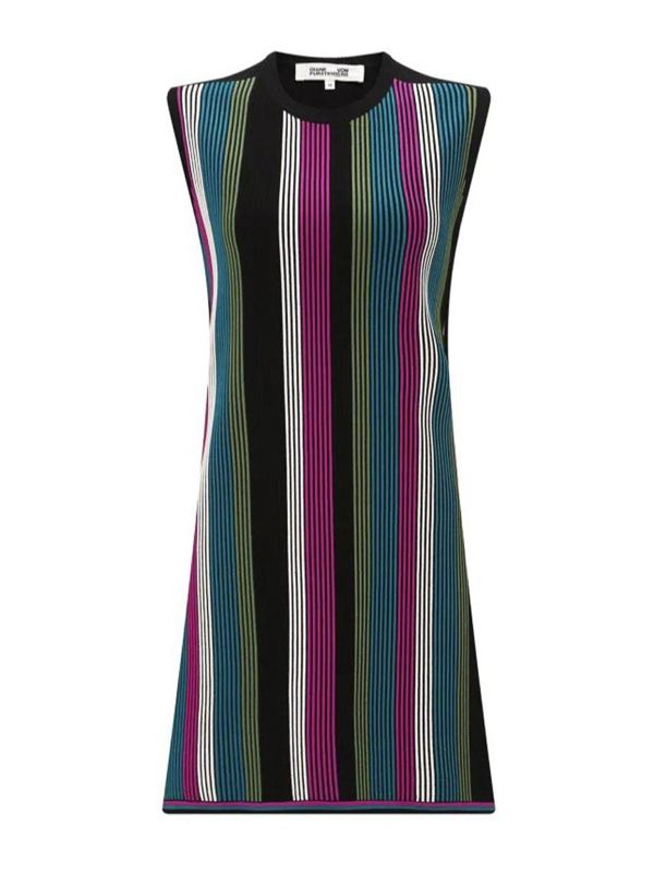 Diane Von Furstenberg Robe Au Genou - Multicolore