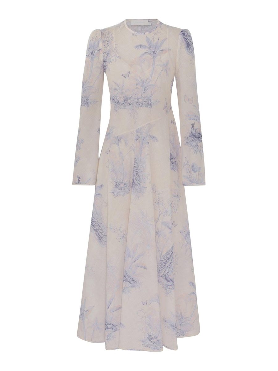 Zimmermann Maxi Robe - Bleu