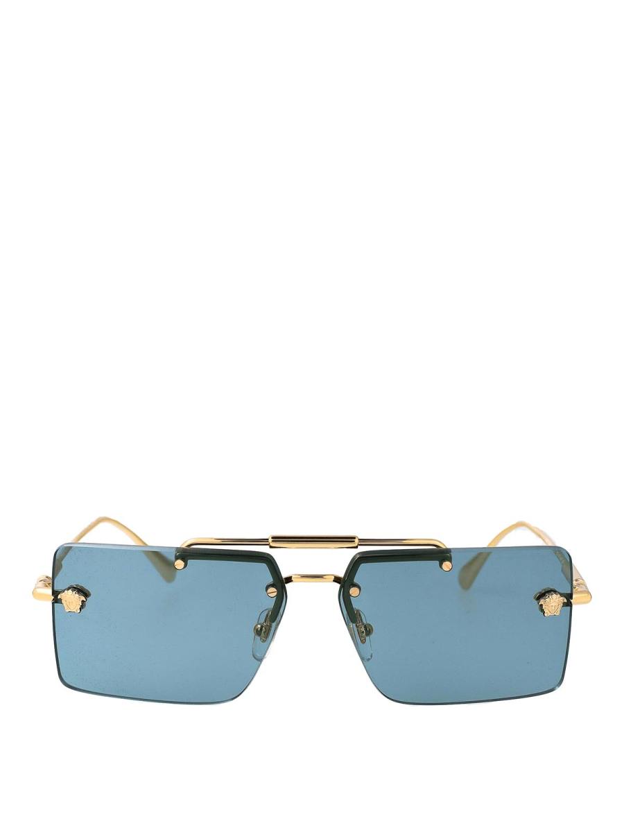 Versace Lunettes De Soleil - Or