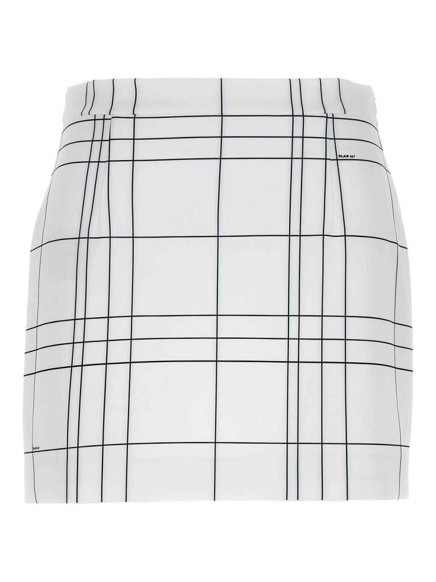 Marni Jupe Midi - Blanc