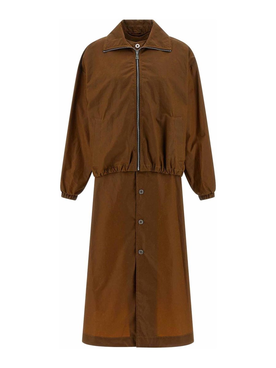 Marbell Manteau Court - Marron