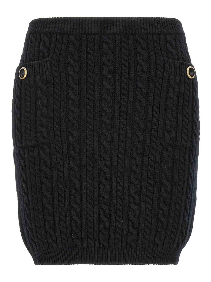 Alessandra Rich Jupe Midi - Noir