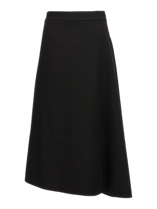 Jil Sander Jupe Midi - Noir
