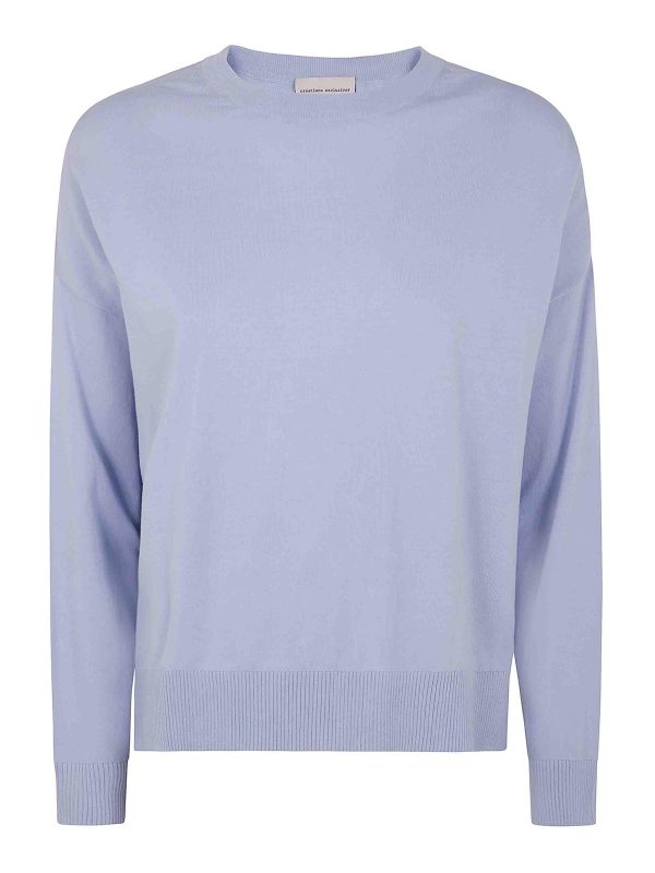 Semicouture Pull Col Rond - Blanc
