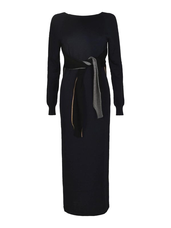 Moschino Robe Au Genou - Noir