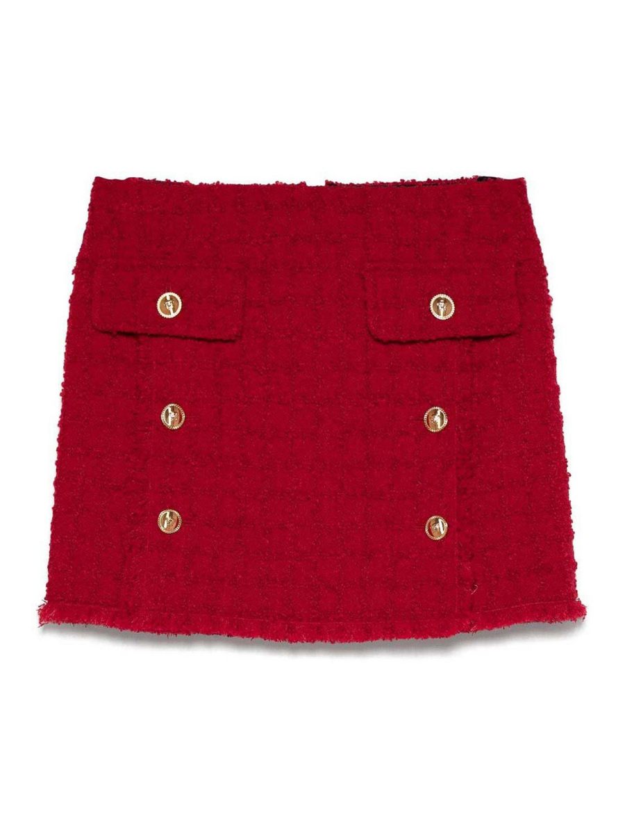 Versace Jupe Midi - Rouge