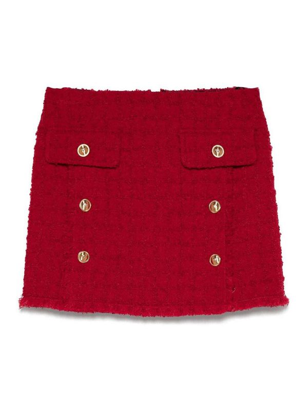 Versace Jupe Midi - Rouge