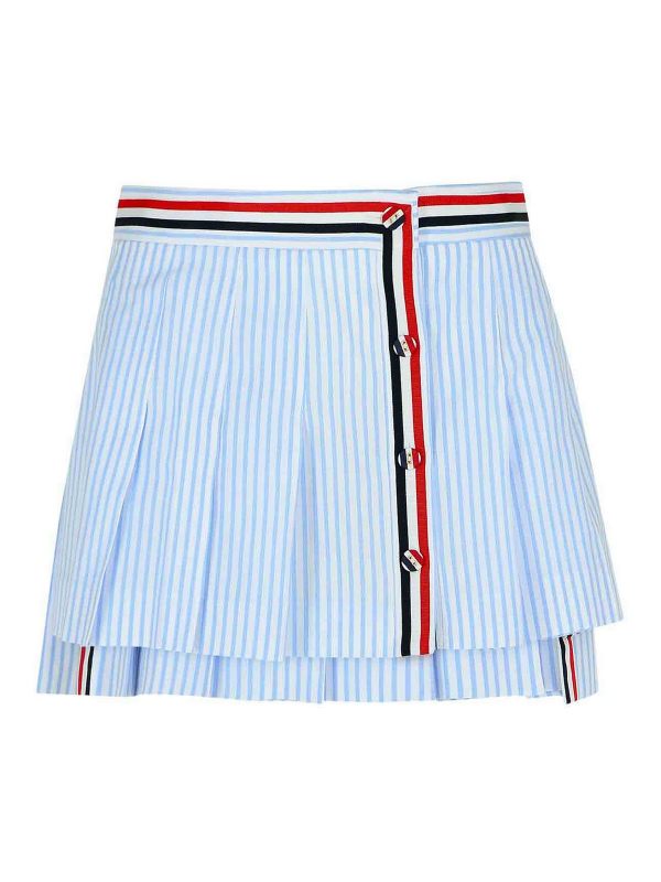 Thom Browne Mini Jupe - Bleu Clair