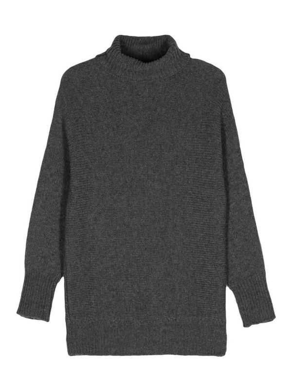 Alysi Pull Col Roulé - Gris
