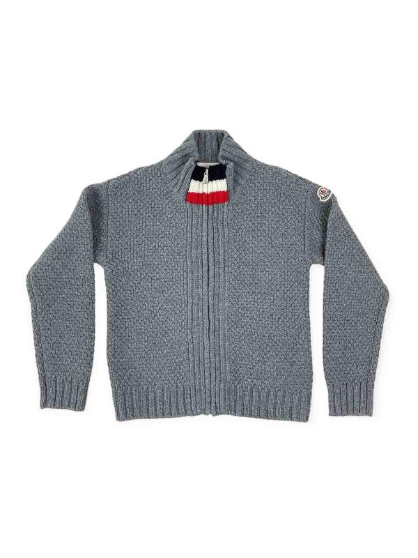 Moncler Jr Cardigan - Gris