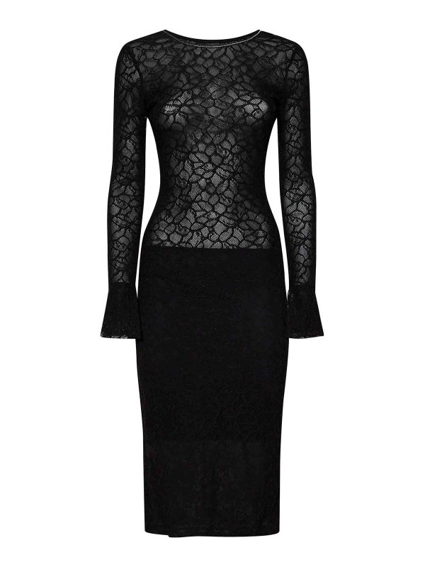 Pinko Robe Au Genou - Noir