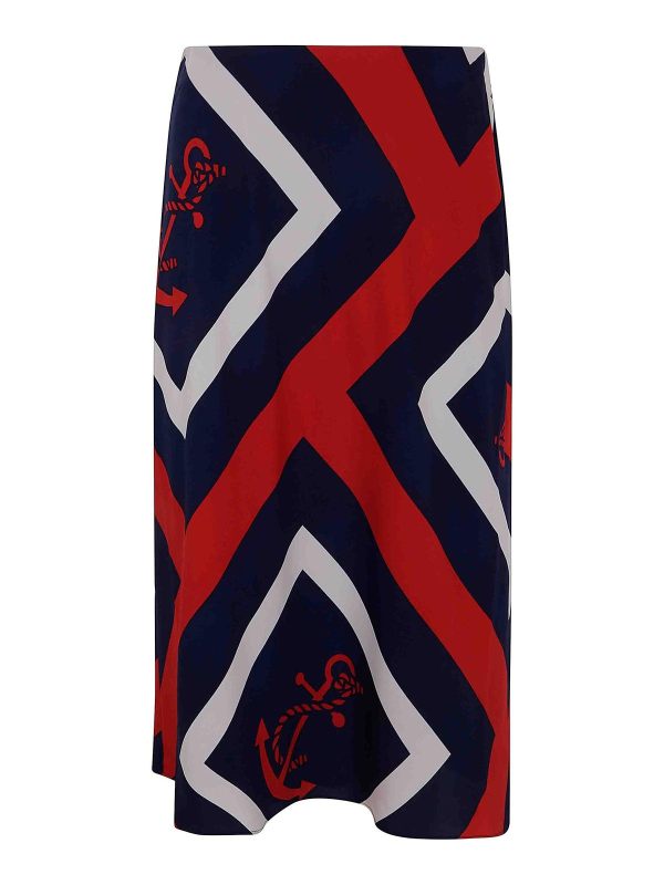 Lauren Ralph Lauren Jupe Midi - Bleu