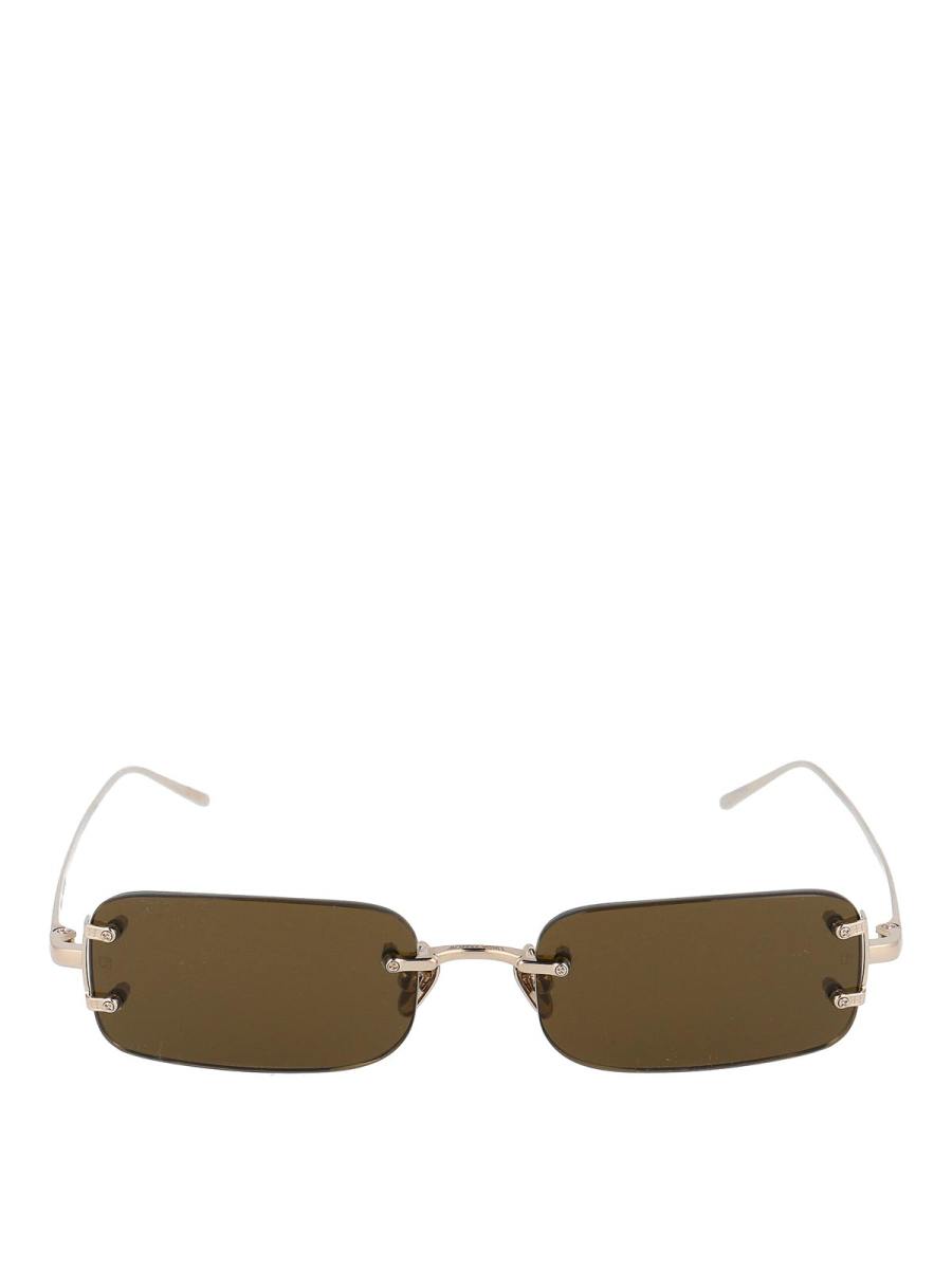 Linda Farrow Lunettes De Soleil - Or
