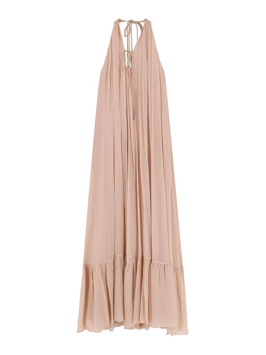 Pinko Robe Au Genou - Beige