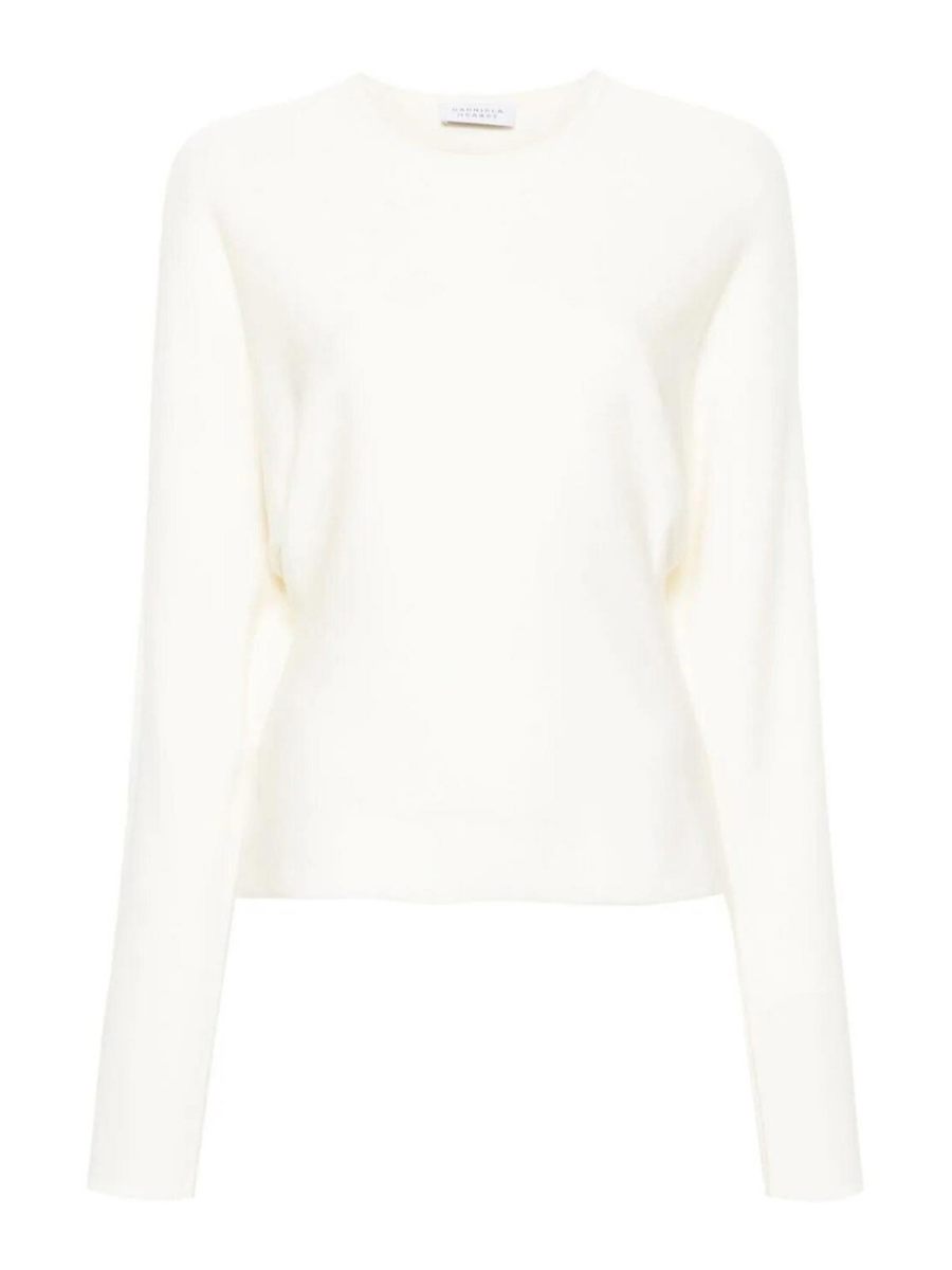 Gabriela Hearst Pull Col Rond - Blanc