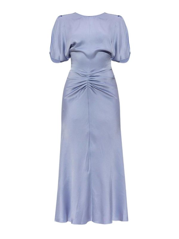 Victoria Beckham Robe Au Genou - Bleu Clair