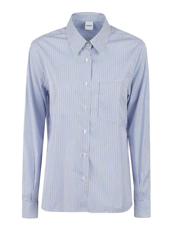 Aspesi Chemise - Bleu Clair