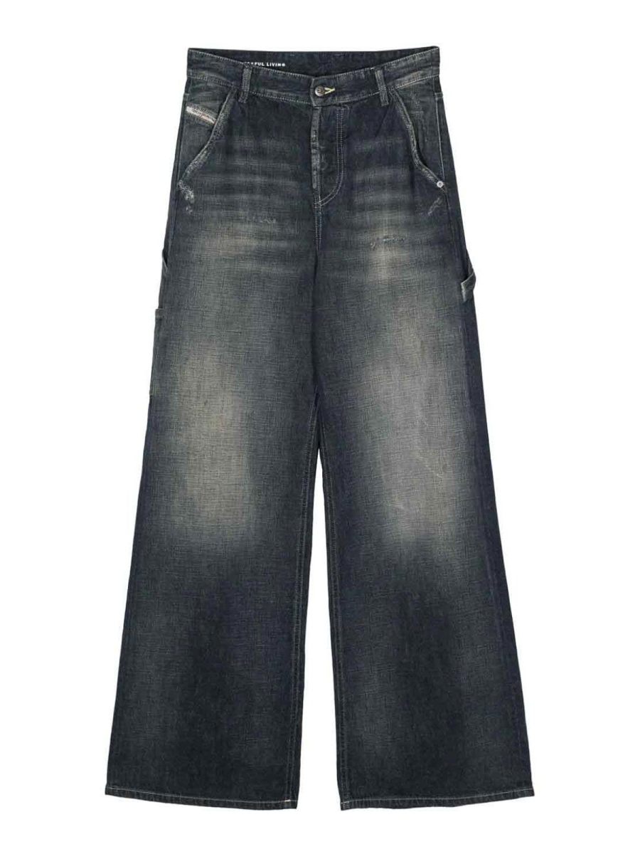 Diesel Jean Droit - Bleu