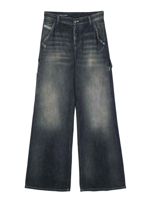 Diesel Jean Droit - Bleu