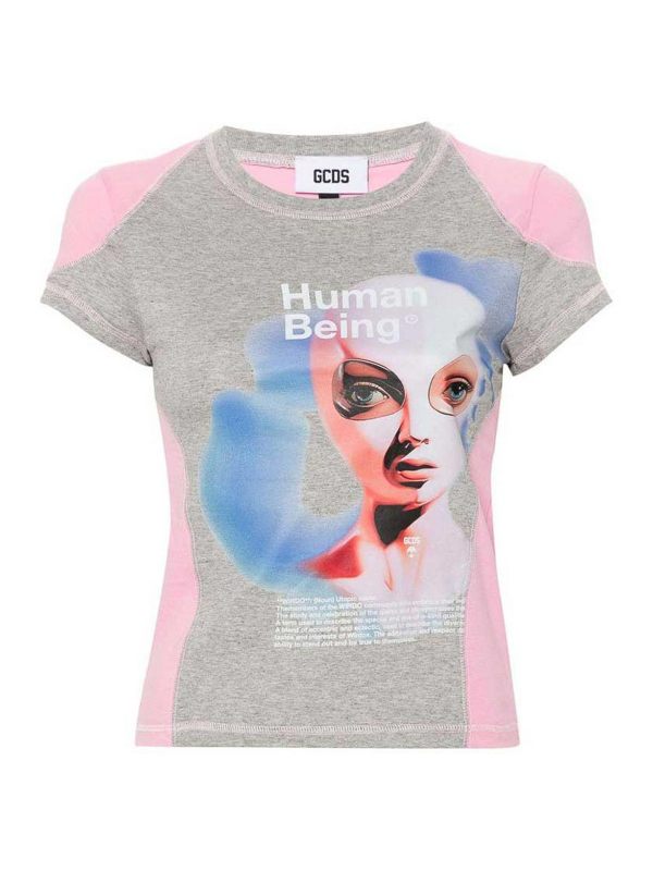 Gcds T-Shirt - Couleur Chair