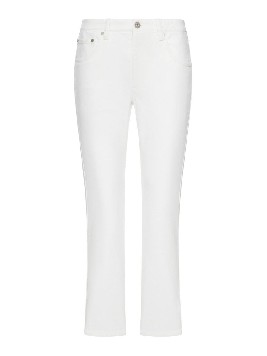 Brunello Cucinelli Pantalons Décontractés - Blanc