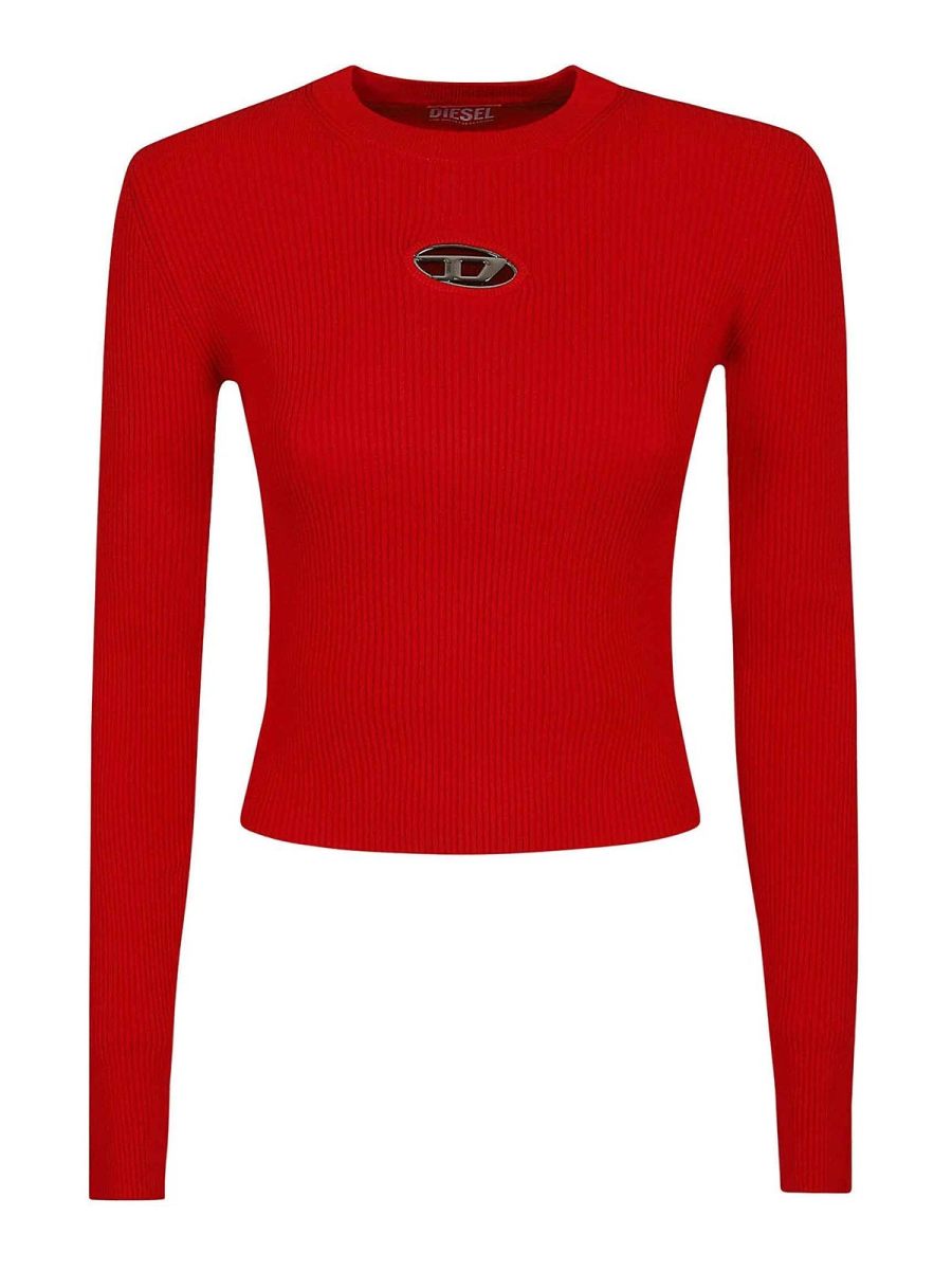 Diesel Pull Col Rond - Rouge
